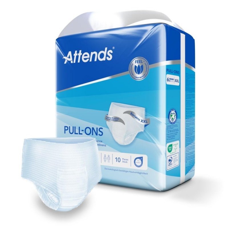 Attends Pull-Ons 6 XXL - Kalhotky natahovací absorpční 10 ks