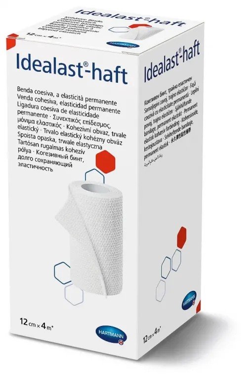 Kompresivní obinadlo Idealast-haft - 12 cm x 4 m