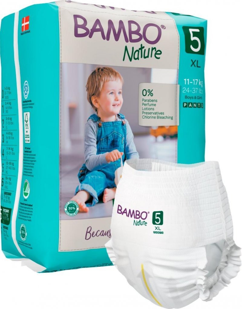 Bambo Nature PANTS 5 - 11-17 Kg, 19 Ks