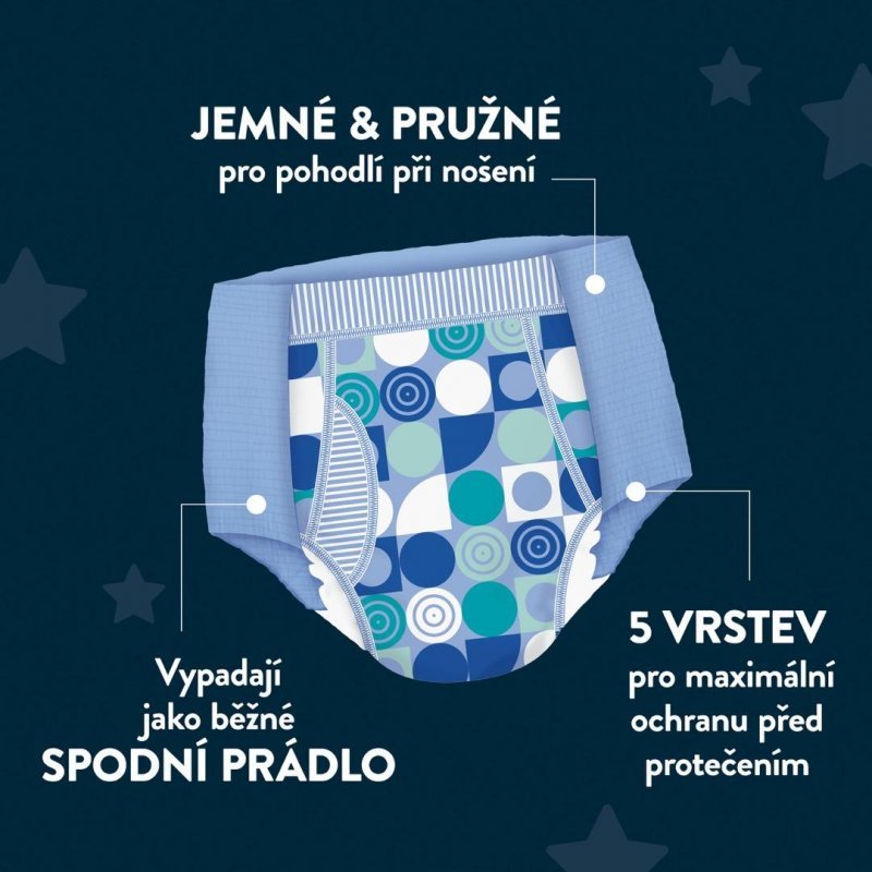 Huggies DryNites pro chlapce 8-13 let, 30-48 kg - Natahovací kalhotky 9 ks