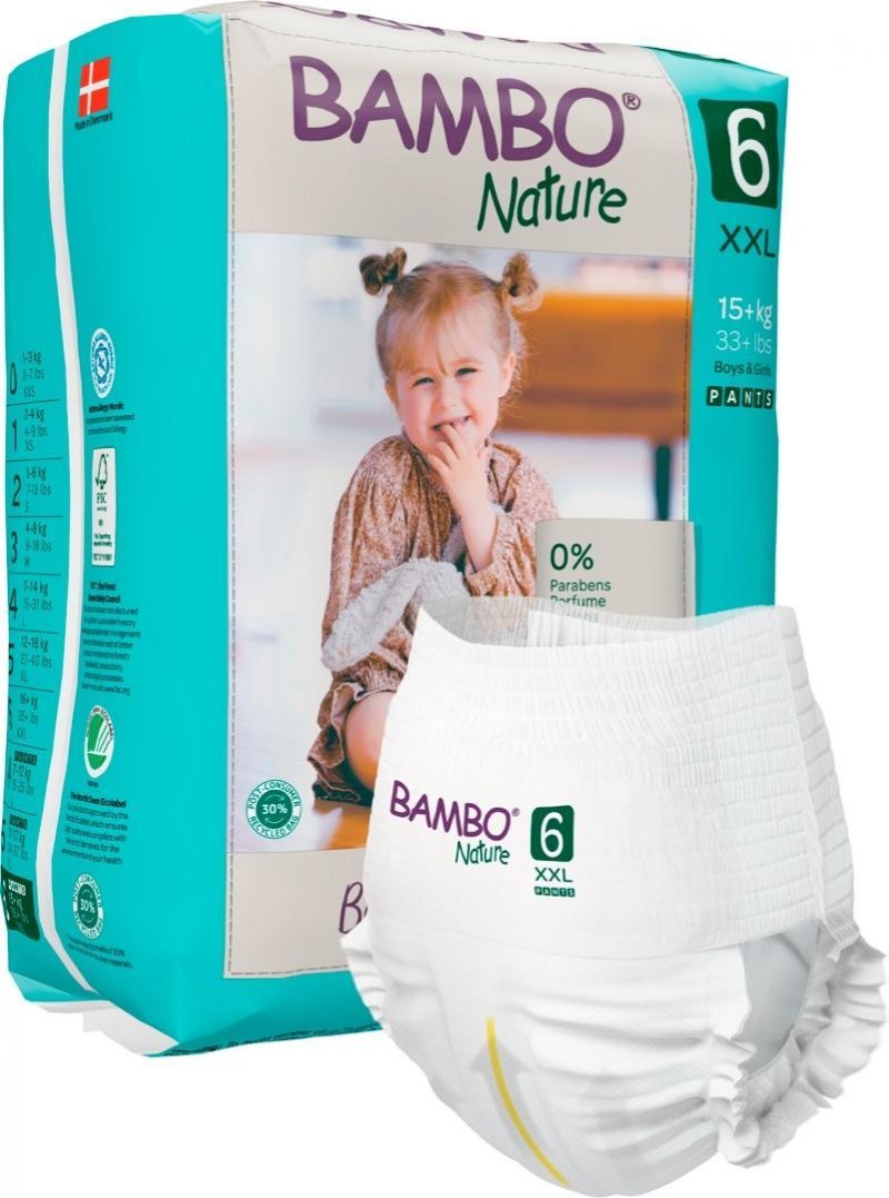 Bambo Nature PANTS 6, 15+ kg - 18ks