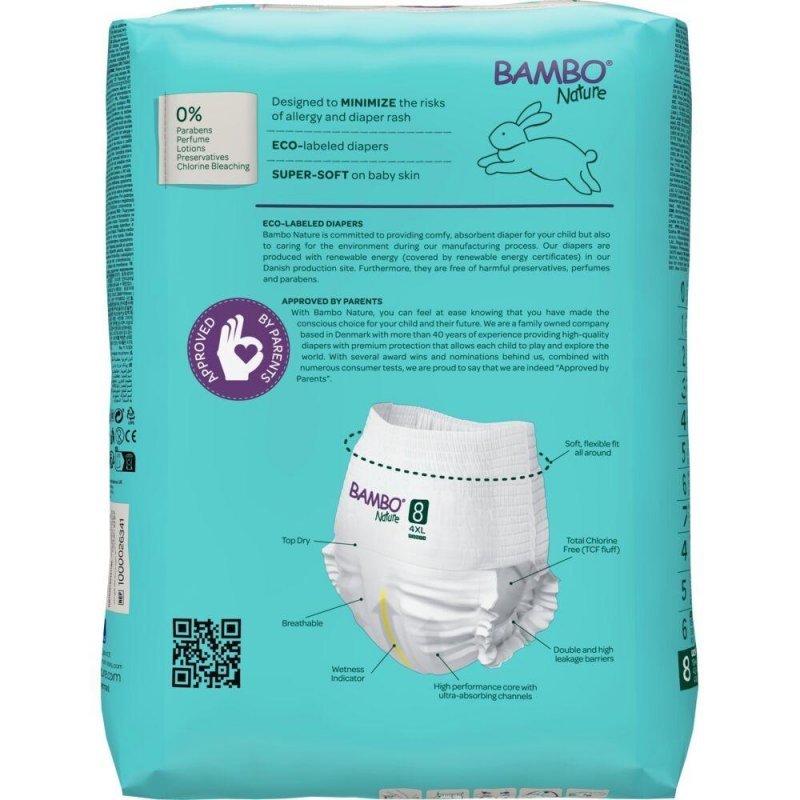 Bambo Nature PANTS 8 - 19+ kg, 16 ks