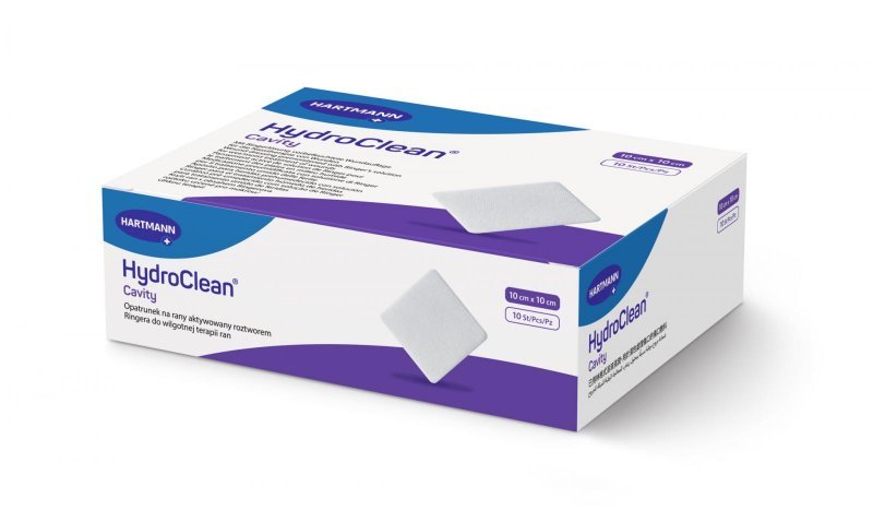 Aktivní čisticí krytí HydroClean Cavity - 10x10 cm, 10ks
