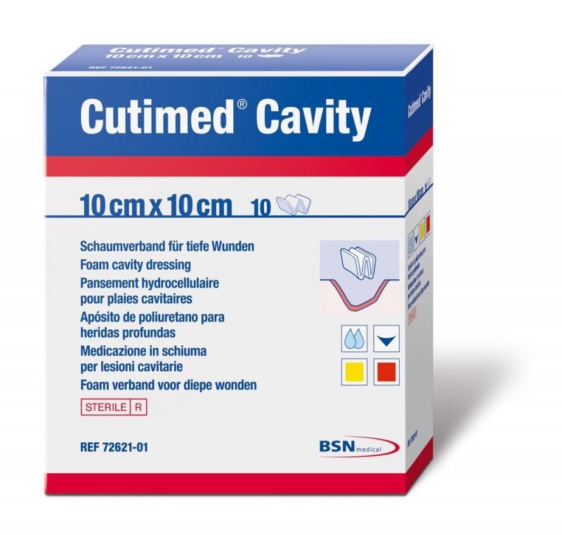 Polyuretanová pěna CUTIMED CAVITY - 10 cm x 10 cm, 10ks