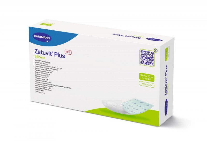 Superabsorpční krytí Zetuvit Plus Silicone - 10x20cm,10KS