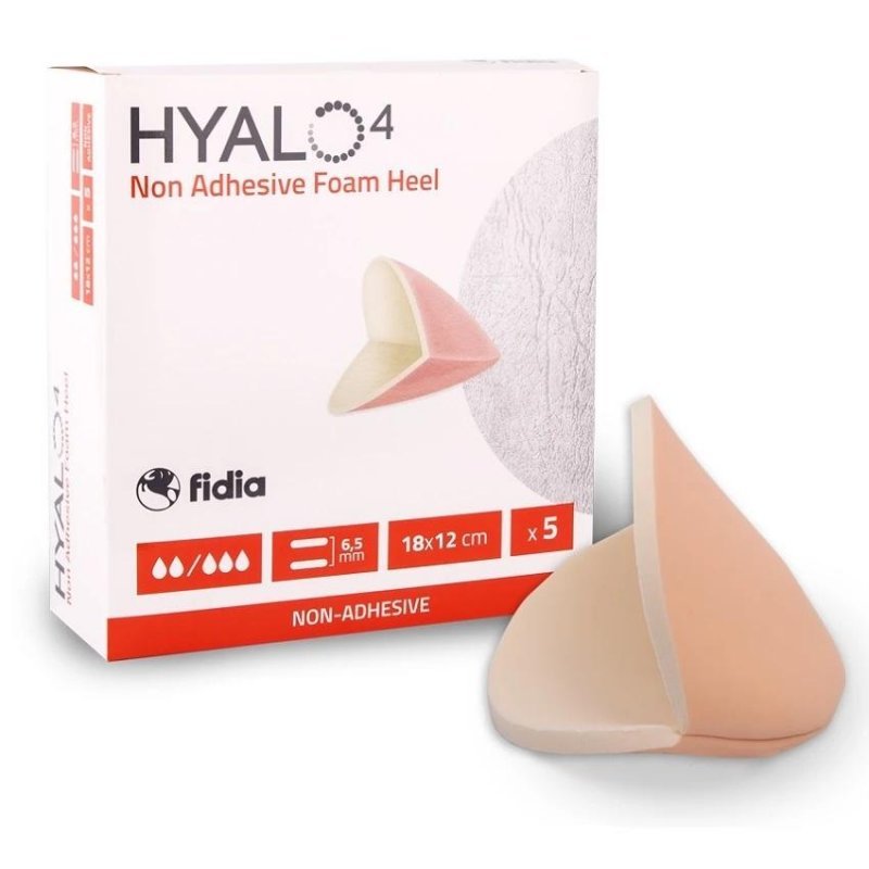 HYALO4 Non Adhesive Foam Heel Dressing - 18 x 12 cm, 5ks