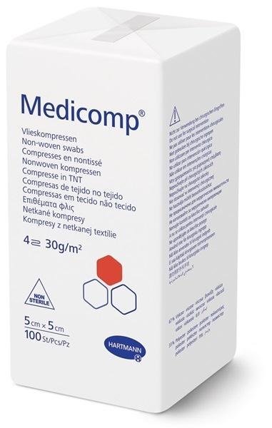 Nesterilní kompresy Medicomp 5 x 5 cm - 100ks