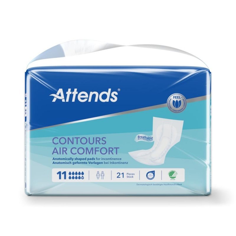 Attends Contours Air Comfort 11 - Vložné pleny absorpční 21 ks