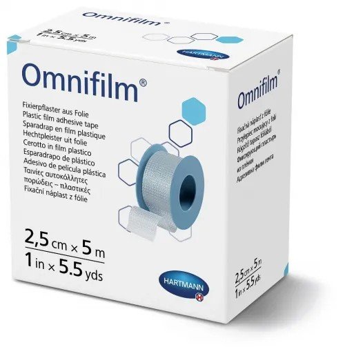 Omnifilm cívková náplast z porézní fólie - 2,5 cm x 5 m