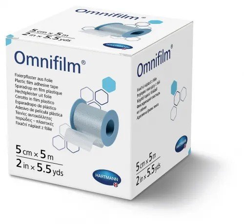 Omnifilm cívková náplast z porézní fólie - 5 cm x 5 m