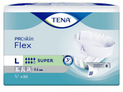 TENA Flex Super L - Kalhotky absorpční s pásem 30 ks