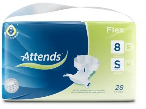 Attends Flex 8 S - Kalhotky absorpční s fixačním pásem 28 ks