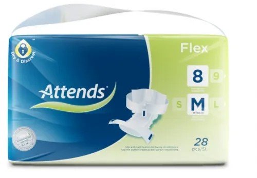 Attends Flex 8 M - Kalhotky absorpční s fixačním pásem 28 ks