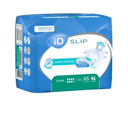 iD Slip Super XS - Kalhotky absorpční plenkové 14 ks