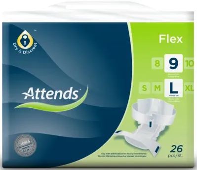 Attends Flex 9 L - Kalhotky absorpční s fixačním pásem 26 ks