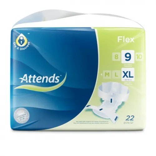 Attends Flex 9 XL - Kalhotky absorpční s fixačním pásem 22 ks