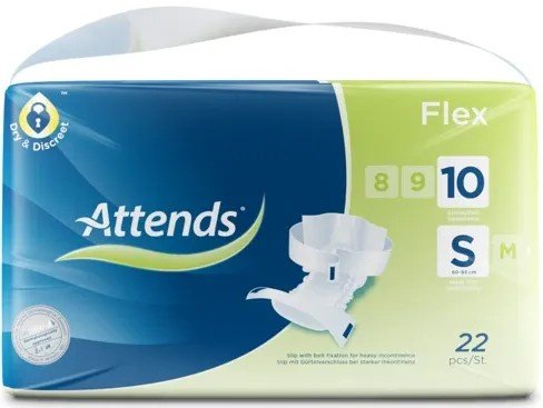 Attends Flex 10 S - Kalhotky absorpční s fixačním pásem 22 ks