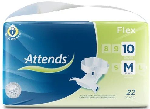 Attends Flex 10 M - Kalhotky absorpční s fixačním pásem 22 ks