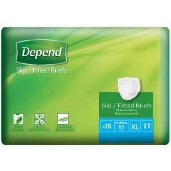 Depend Slip Normal XL - Kalhotky plenkové absorpční prodyšné 15 ks