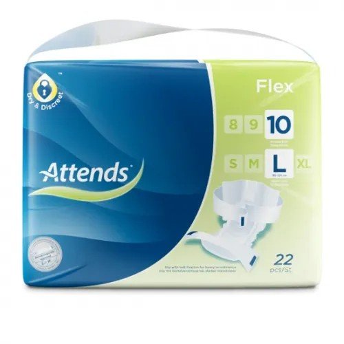 Attends Flex 10 L - Kalhotky absorpční s fixačním pásem 22 ks