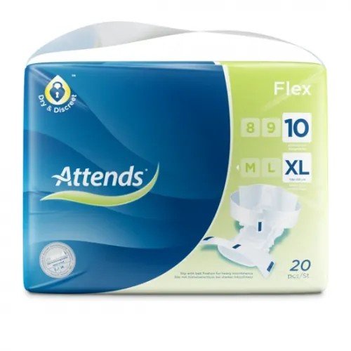 Attends Flex 10 XL - Kalhotky absorpční s fixačním pásem 20 ks