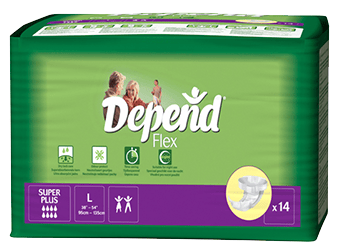 Depend Flex Super Plus L - Kalhotky plenkové absorpční prodyšné 14 ks