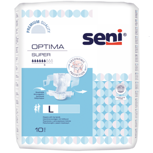 SENI Optima Super L - Kalhotky absorpční s pásem denní 10ks