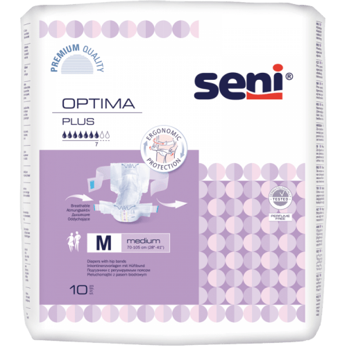 SENI Optima Plus M - Kalhotky absorpční s pásem noční 10 ks