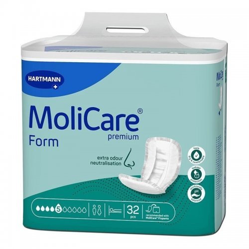 MoliCare Form 5 kapek - Vložné pleny antibakteriální prodyšné 32 ks