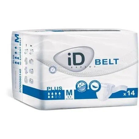 iD Belt Plus M - Kalhotky absorpční s pásem 14 ks