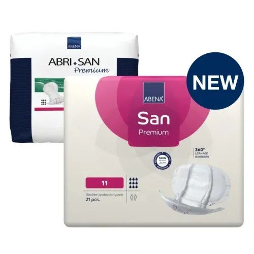 Abena San PREMIUM 11 - Absorpční pleny, savost 3400ml, 21ks