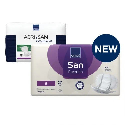 Abena San PREMIUM 5 - Absorpční pleny, savost 1200ml, 36ks