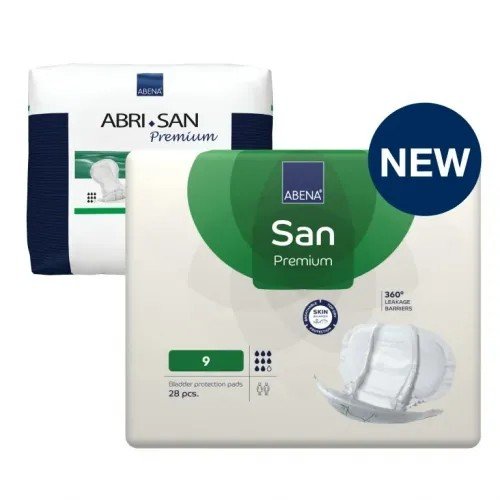 Abena San PREMIUM 9 - Absorpční pleny, savost 2400ml, 28ks