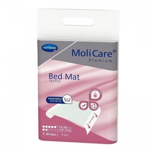 MoliCare Bed Mat Textile 7 kapek 75x85cm - Podložka absorpční se záložkami 1 ks