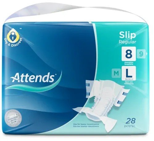 Attends Slip Regular 8 L - Kalhotky absorpční plenkové 28 ks