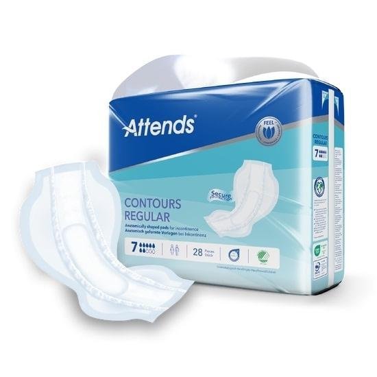 Attends Contours Regular 7 - Vložné pleny absorpční 28 ks