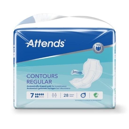 Attends Contours Regular 7 - Vložné pleny absorpční 28 ks