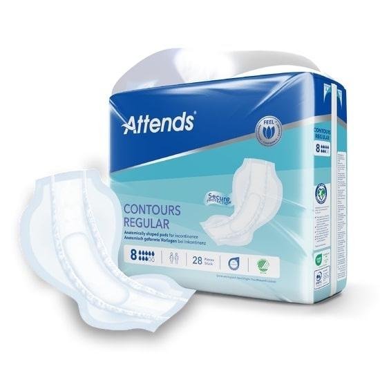 Attends Contours Regular 8 - Vložné pleny absorpční 28 ks