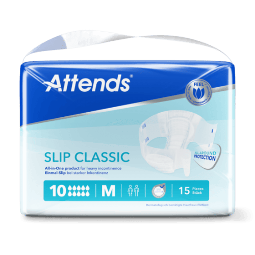 Attends Slip Classic 10 M - Kalhotky absorpční plenkové 15 ks