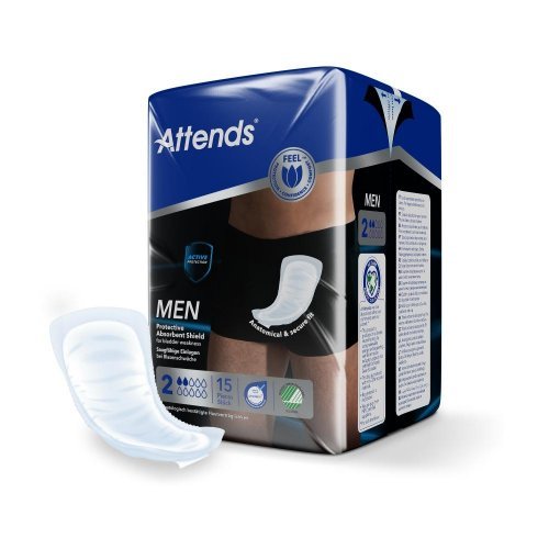 Attends For Men 2 - Vložky absorpční pro muže 15 ks