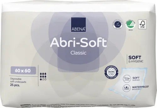Abena Abri Soft Classic 60x60 cm - Podložky absorpční 25 ks