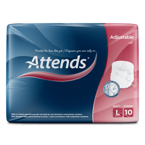 Attends Adjustable 10 L - Kalhotky absorpční plenkové 21 ks