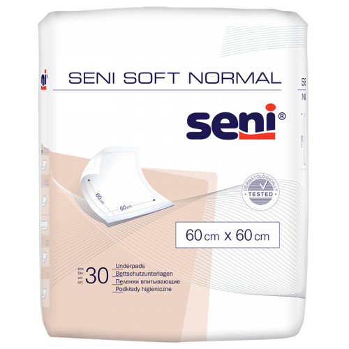 SENI Soft Normal 60x60 cm - Podložky absorpční 30 ks