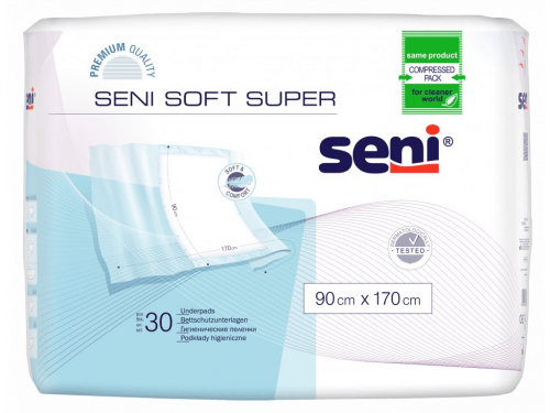 SENI Soft Super 170 x 90 cm - Podložky absorpční 30 ks