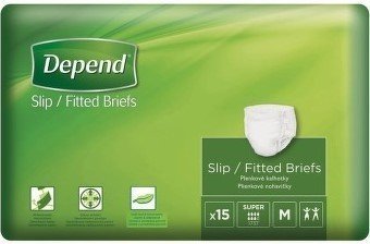 Depend Slip Super M - Kalhotky plenkové absorpční prodyšné 15 ks