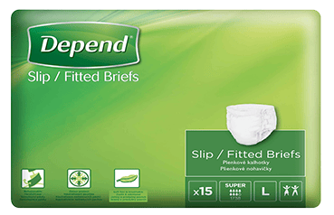 Depend Slip Super L - Kalhotky plenkové absorpční prodyšné 15 ks
