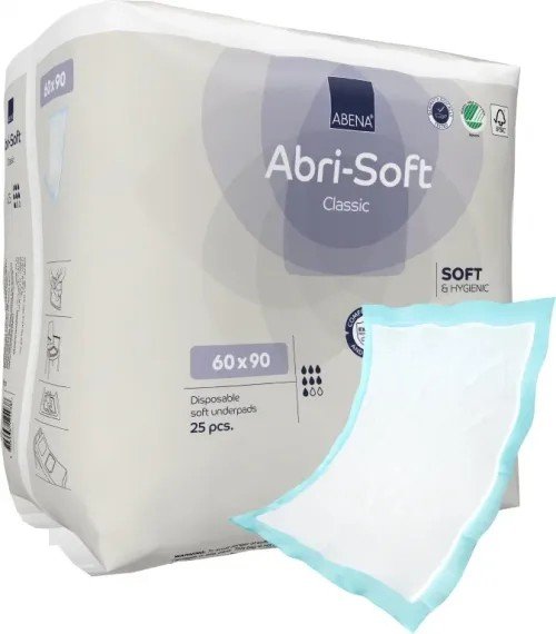 Abena Abri Soft Classic 60x90 cm - Podložky absorpční 25 ks Abena Abri Soft Classic 60x90 cm - Podložky absorpční 25 ks