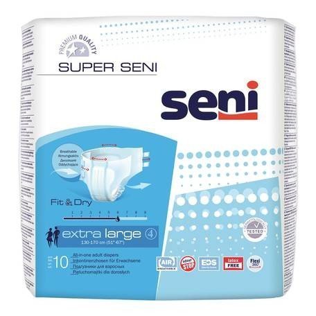 SENI Super XL - Kalhotky absorpční prodyšné denní 10 ks