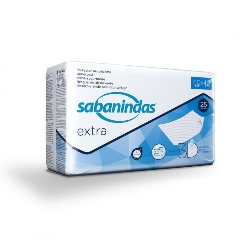 Podložky Sabanindas PROTECTOR EXTRA - 60x40cm, 826ml, 25ks
