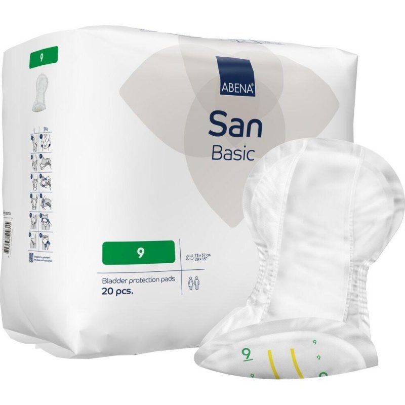 Abena San Basic 9 - Vložné pleny absorpční 20 ks